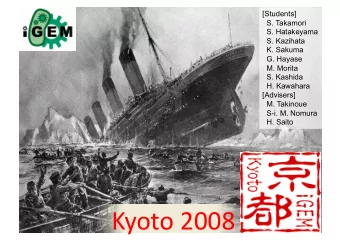 Kyoto 2008 Cells as Power Source 50 years left  http://commons.wikimedia.org/wiki/  Image:Titanic-