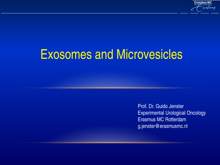 exosomes and microvesicles