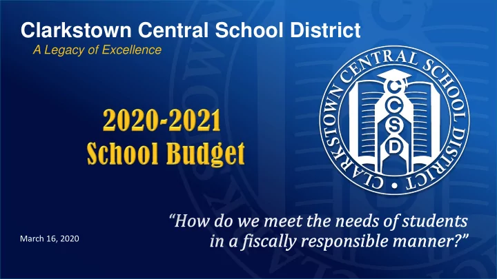 clarkstown central school district