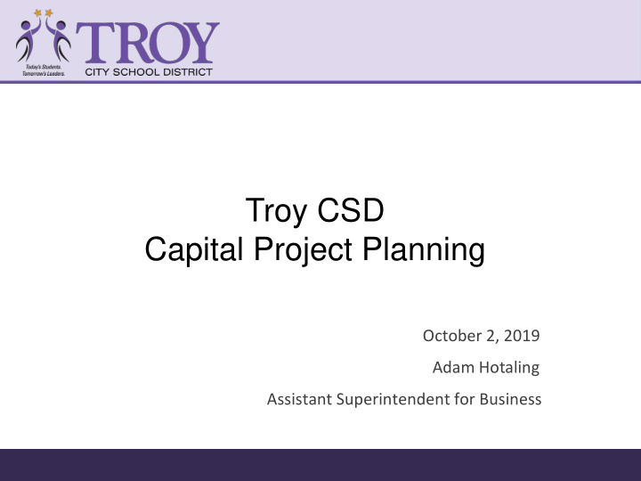 troy csd capital project planning