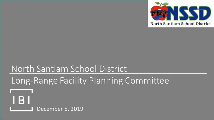 north santiam school district long range facility