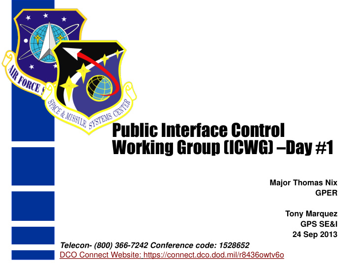 public interface control working group icwg day 1