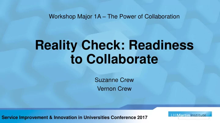 reality check readiness
