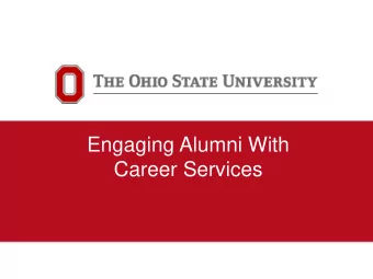 Engaging Alumni With  Career Services  College of Veterinary Medicine  What Is Career Services?