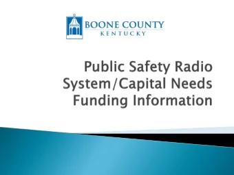 The Boone County Fire Chiefs Association met with  the Fiscal Court to discuss the deficiencies