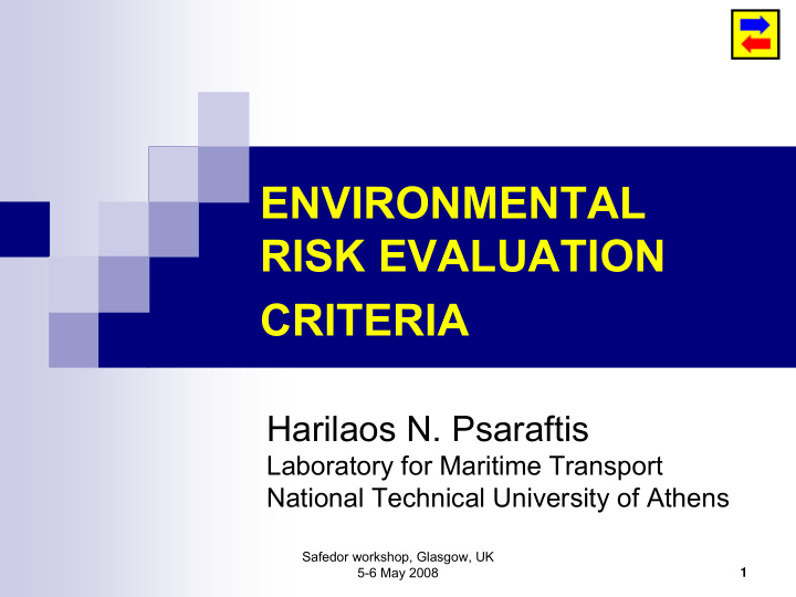environmental risk evaluation criteria