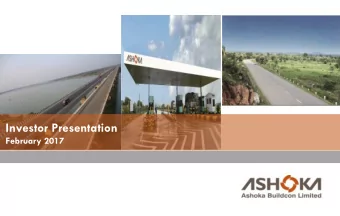 Investor Presentation  February 2017  Disclaimer  This presentation and the accompanying slides