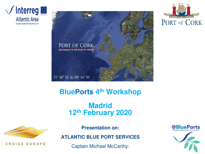 blueports 4 th workshop madrid 12 th february 2020