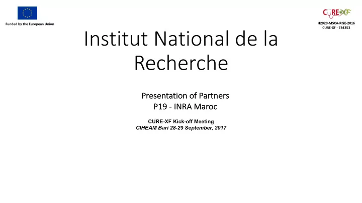 institut national de la