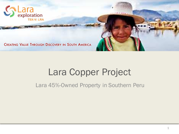 lara copper project