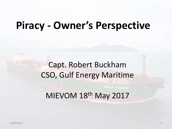 piracy owner s perspective