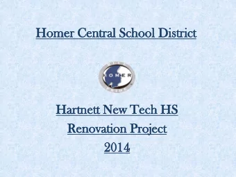 Hom  omer  r Cent  ntral  l Scho  hool  ol Distr  tric  ict  Har  artn  tnett  ett New  ew Tec  ech