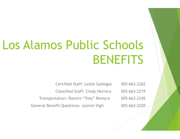 los alamos public schools benefits