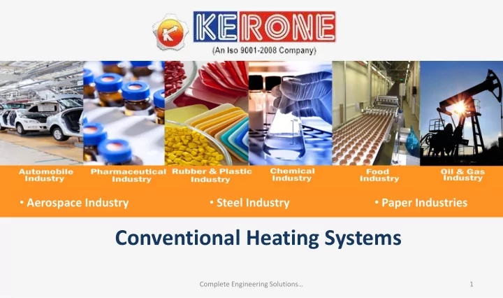 conventional heating systems