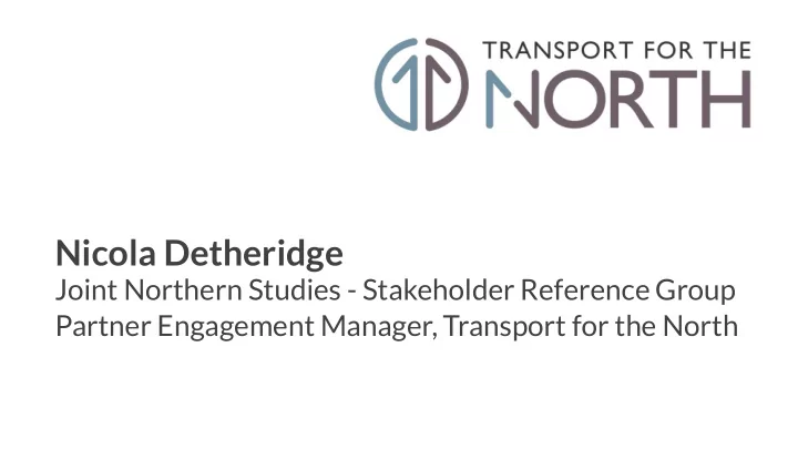 nicola detheridge