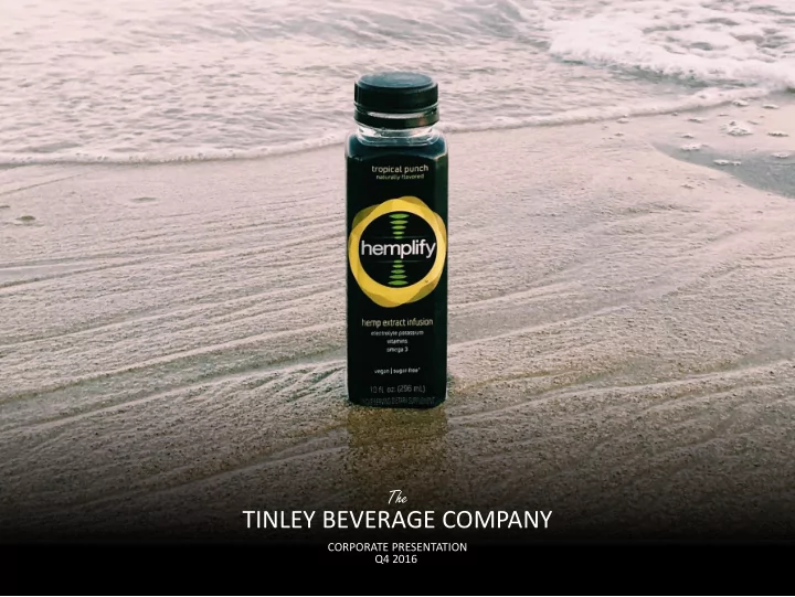 tinley beverage company