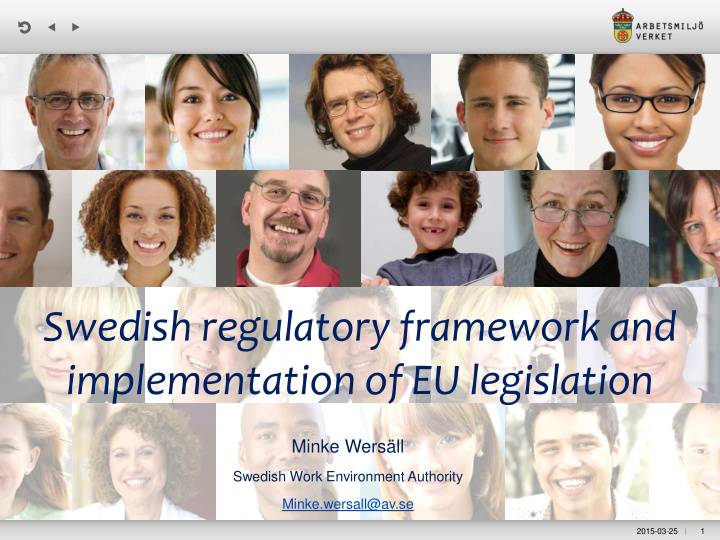 swedish regulatory framework and