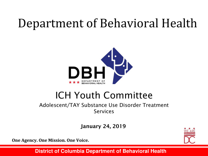 department of behavioral health
