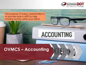 OVMCS  Accounting  2  OVMCS - Accounting  Passwords  Do not give out your password to ANYONE.