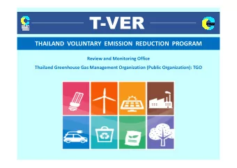 THAILAND  VOLUNTARY  EMISSION  REDUCTION  PROGRAM  Review and Monitoring Office