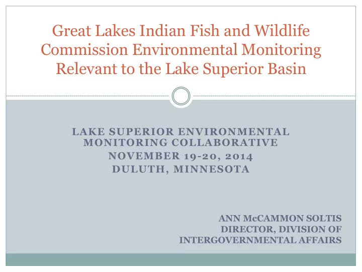 great lakes indian fish and wildlife