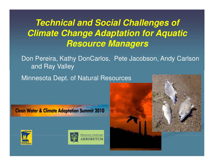 technical and social challenges of cli climate change