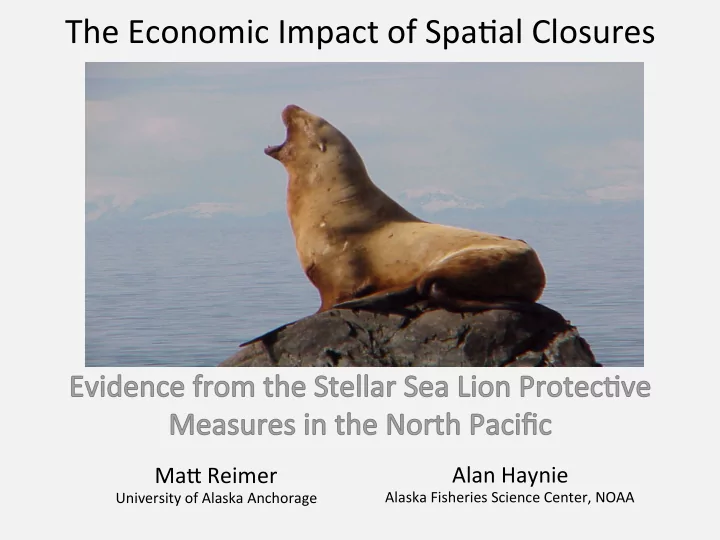 the economic impact of spa1al closures
