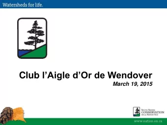 Club lAigle dOr de Wendover  March 19, 2015  Introduction  Overview:    South Nation