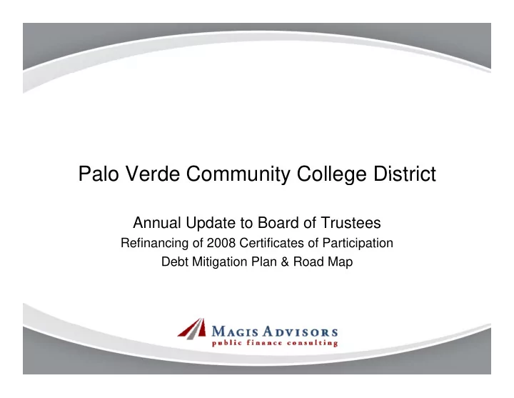 palo verde community college district palo verde