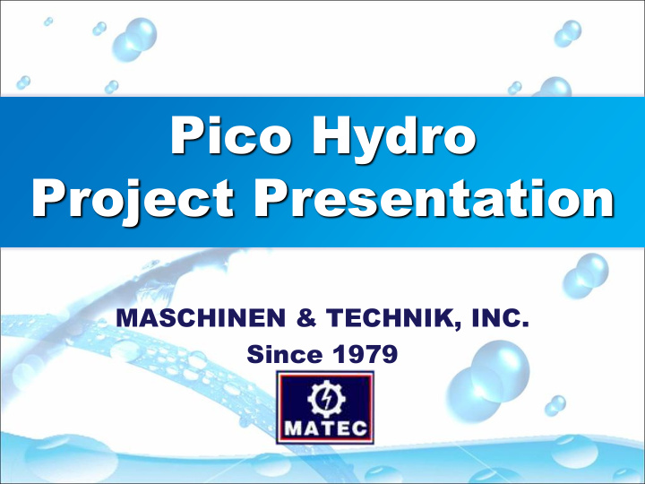 project presentation