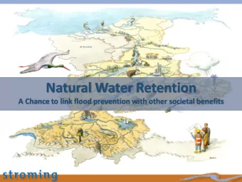 Natural Water Retention  A Chance to link flood prevention with other societal benefits  Stroming