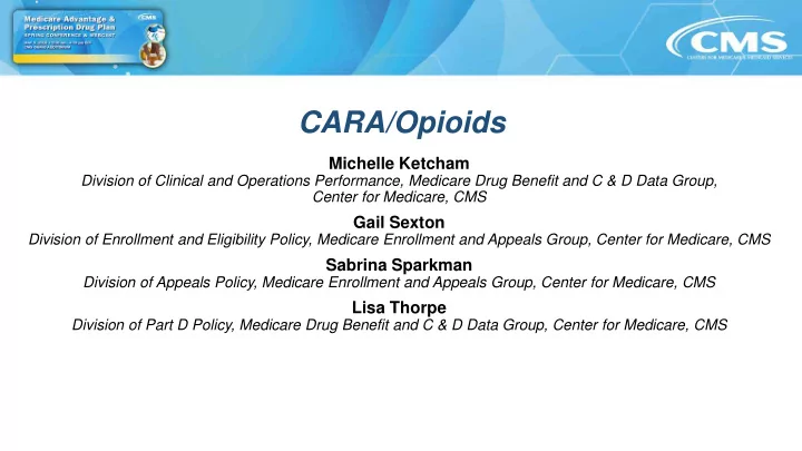 cara opioids