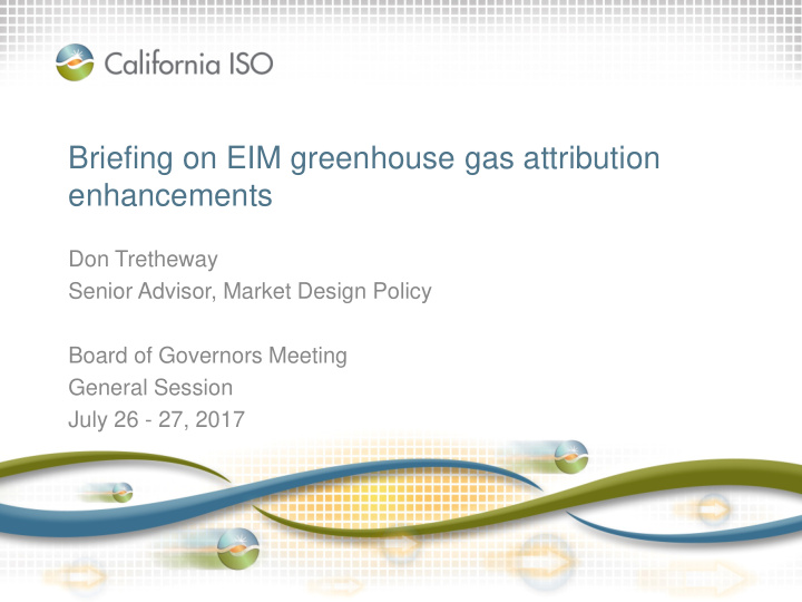 briefing on eim greenhouse gas attribution enhancements