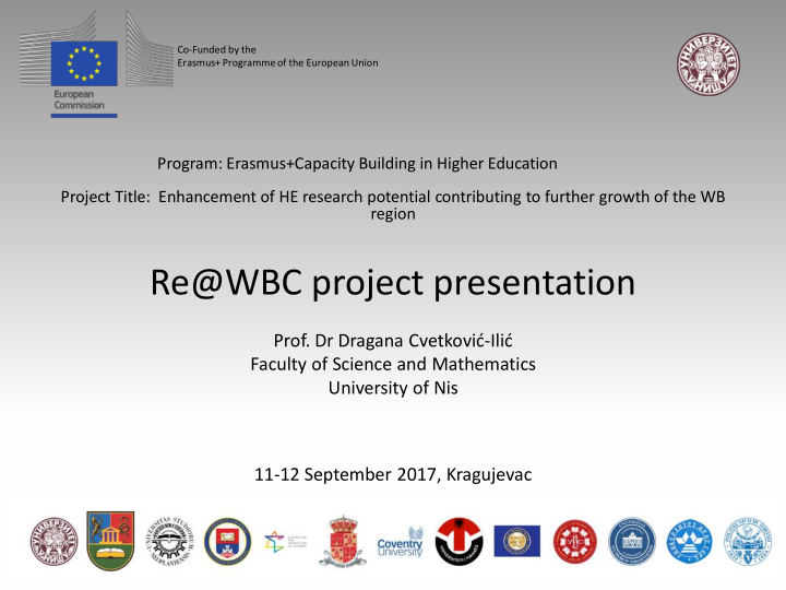re wbc project presentation