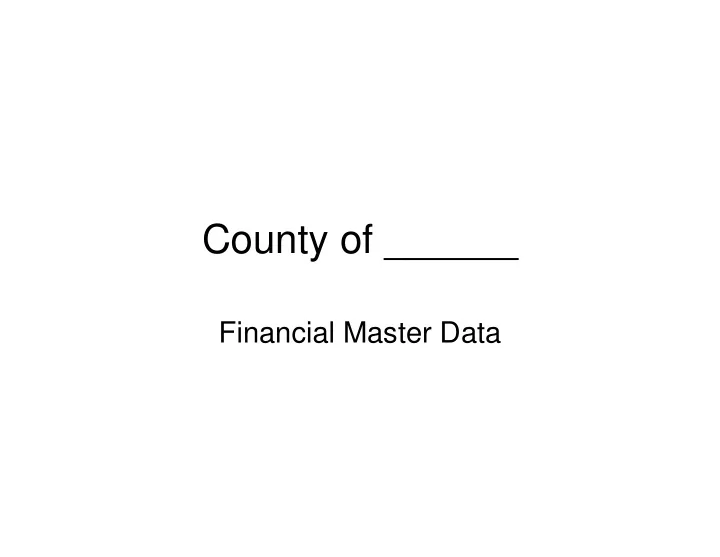 county of