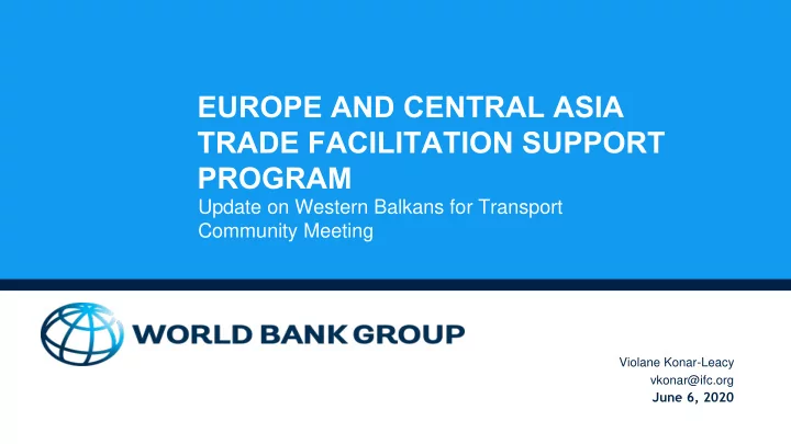 trade facilitation support