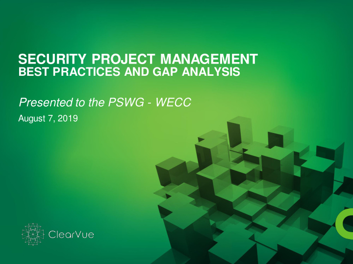 security project management