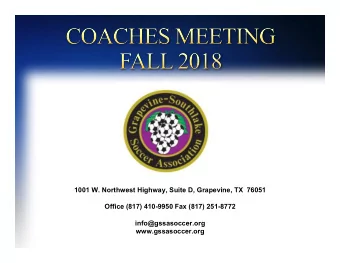 1001 W. Northwest Highway, Suite D, Grapevine, TX  76051  Office (817) 410-9950 Fax (817) 251-8772