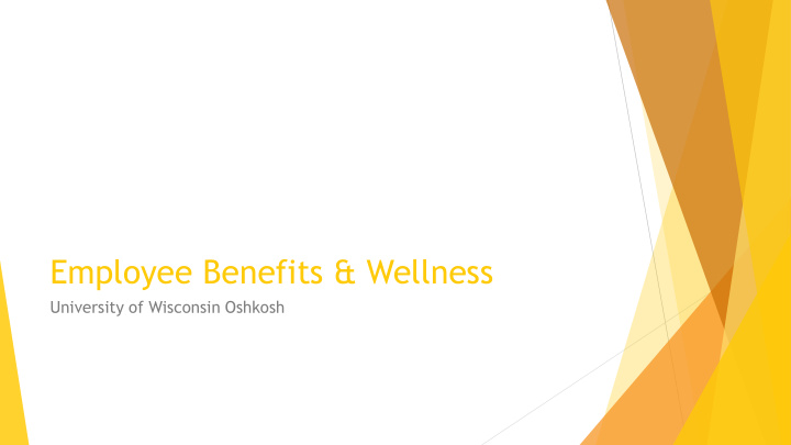 employee benefits wellness