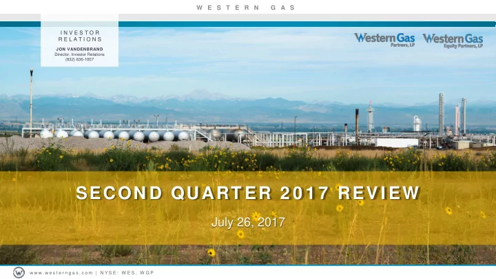 secon d quart er 2 0 1 7 rev i ew