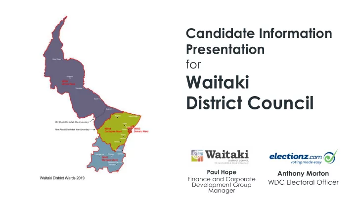 waitaki district council