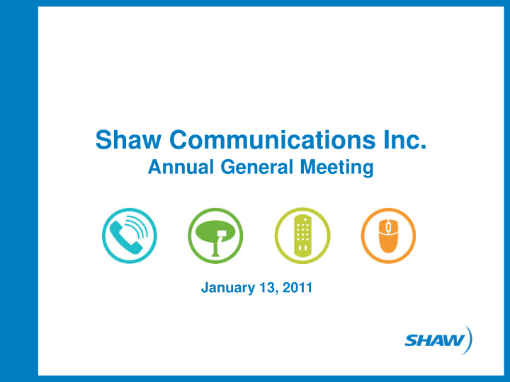 shaw communications inc