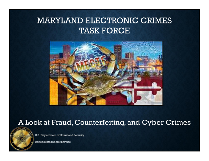 maryland electronic crimes task force