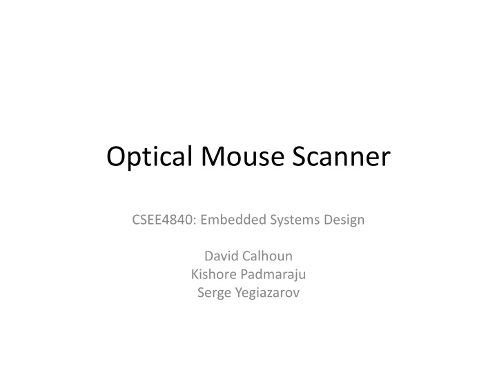 optical mouse scanner