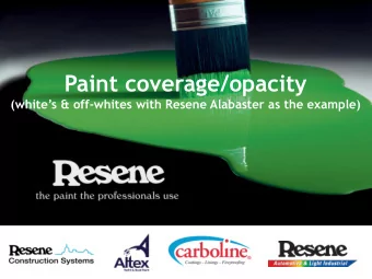 Paint coverage/opacity (whites &amp; off -whites with Resene Alabaster as the example)