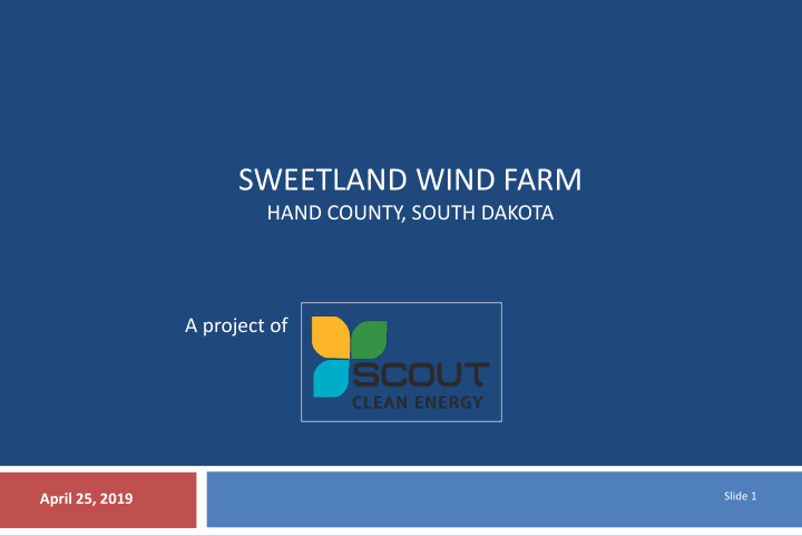 sweetland wind farm