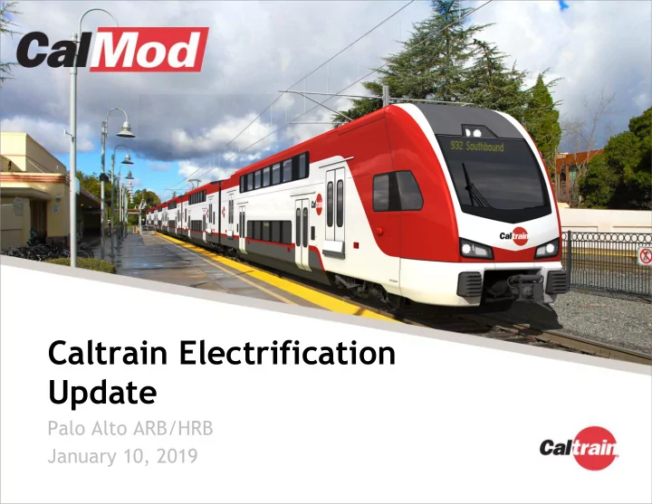 caltrain electrification