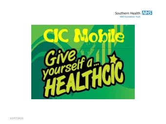 03/07/2015  Front Screen  First screen viewed on the mobile app  03/07/2015  First Time Use  Front