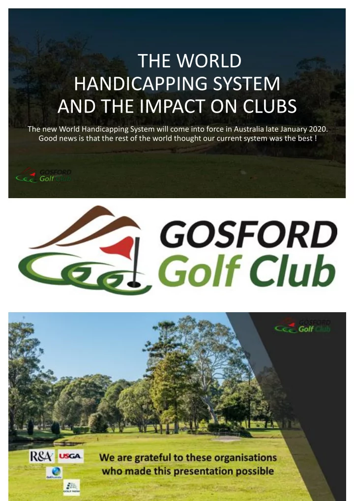 handicapping system