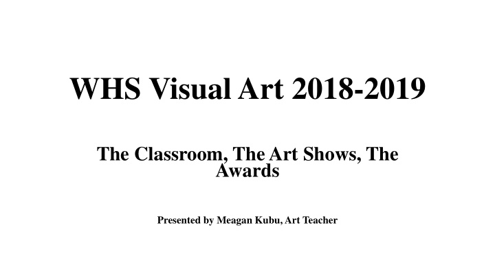 whs visual art 2018 2019